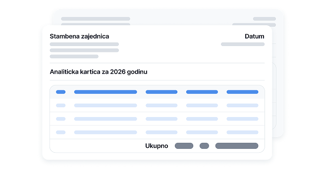 Analitičke kartice po stanaru